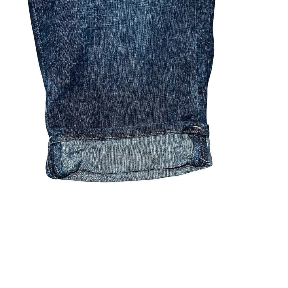 RIDERS BY LEE Dark Wash Cuffed Capri Jeans Size 14M - Picture 4 of 10